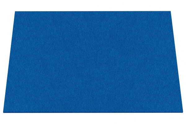 Wool felt place mat rectangular - petrol