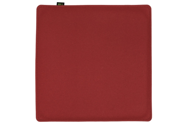 100 % Wool felt Cushion square - cherry red
