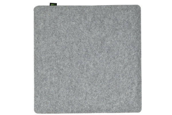 100 % Wool felt Cushion square - silver grey