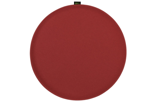 100 % Wool felt Cushion Circle - cherry red