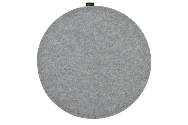 100 % Wool felt Cushion Circle - silver grey