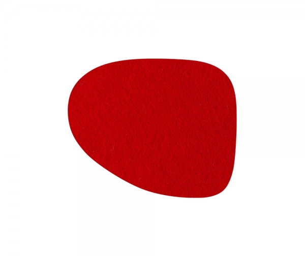 Wollfilz Tischset wave - signalrot