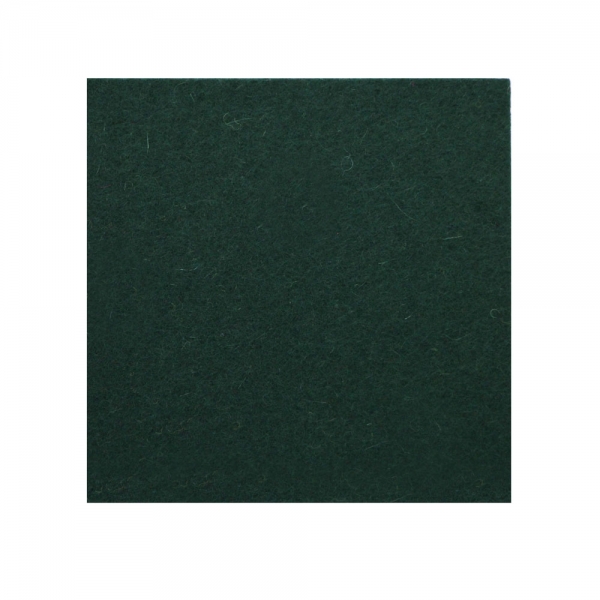 Wool felt square coasters - fir green