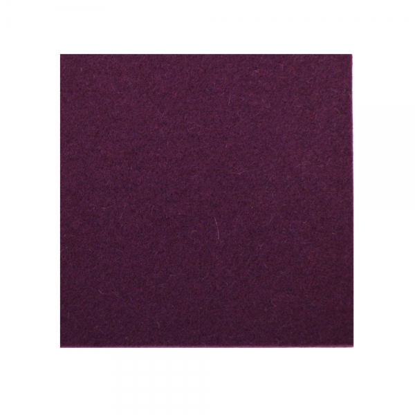Wool felt square coasters - bordeaux
