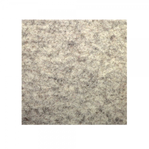 Wool felt square coasters - beige melange
