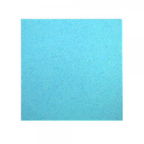 Wool felt square coasters - turquoise