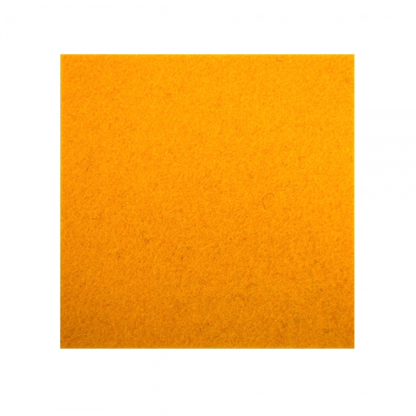 Wool felt square coasters - sunny yellow