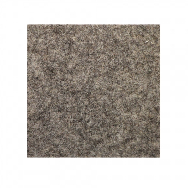 Wool felt square coasters - brown melange