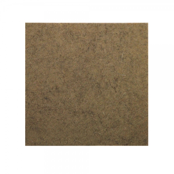 Wool felt square coasters - muddy