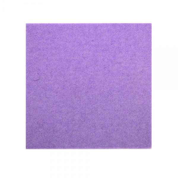 Wool felt square coasters - lilac