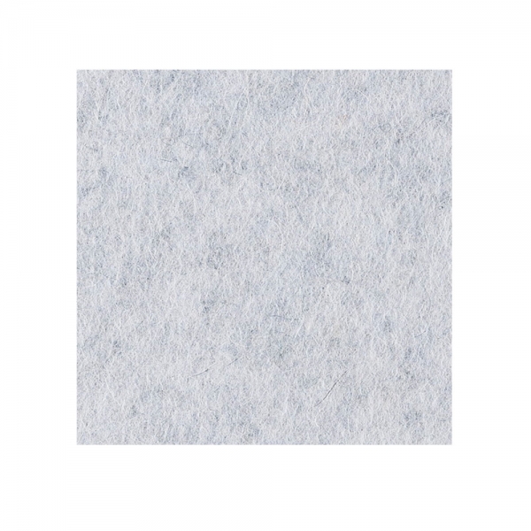 Wool felt square coasters - alu melange