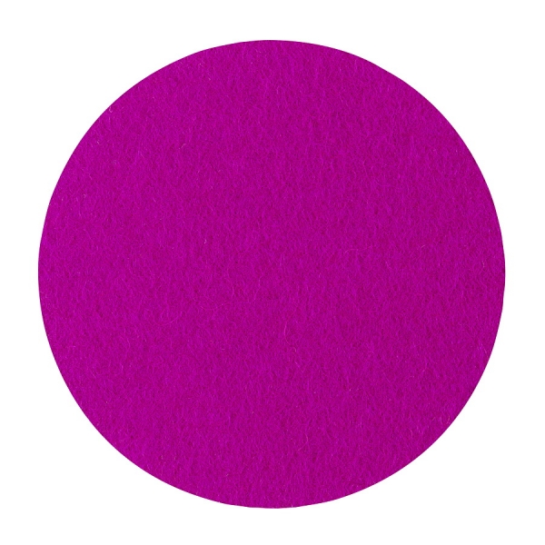 Wool felt round coasters - magenta