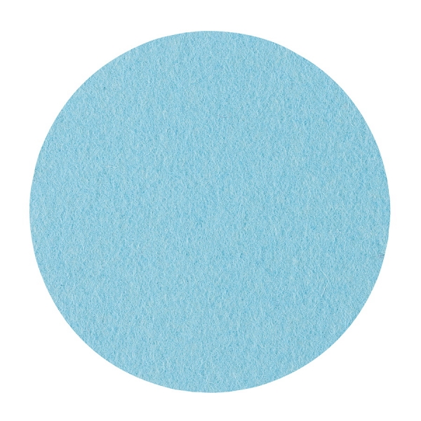 Wool felt round coasters - turquoise