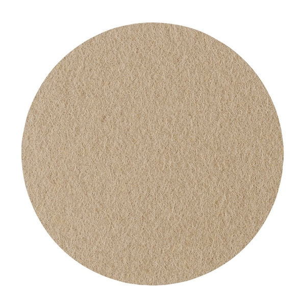 Wool felt place mat circle - caramel