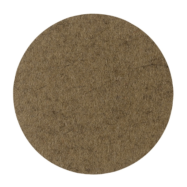 Wool felt round coasters - muddy
