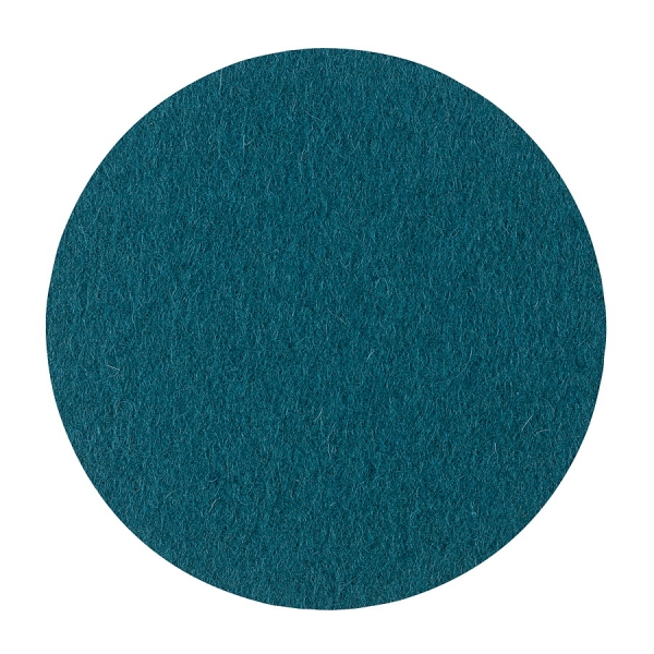 Wool felt round coasters - everglade