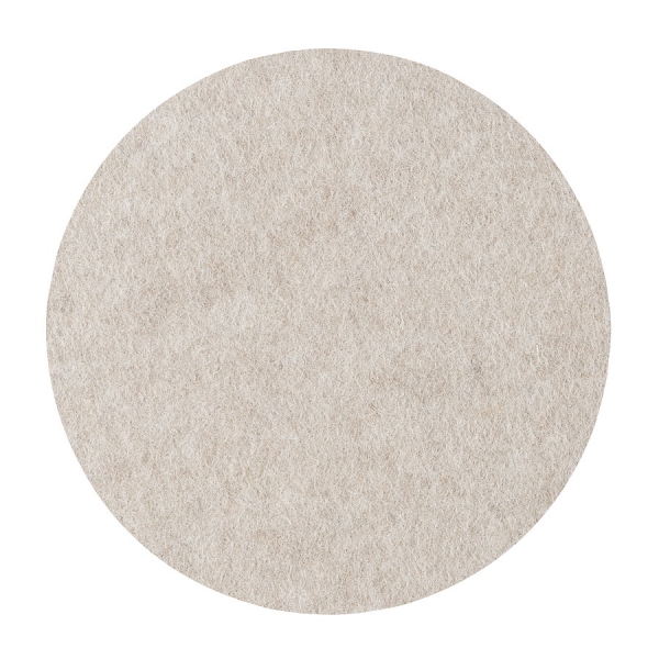 Wool felt round coasters - pebble melange