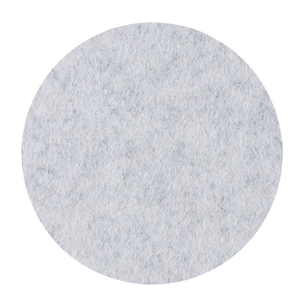 Wool felt place mat circle - alu meliert