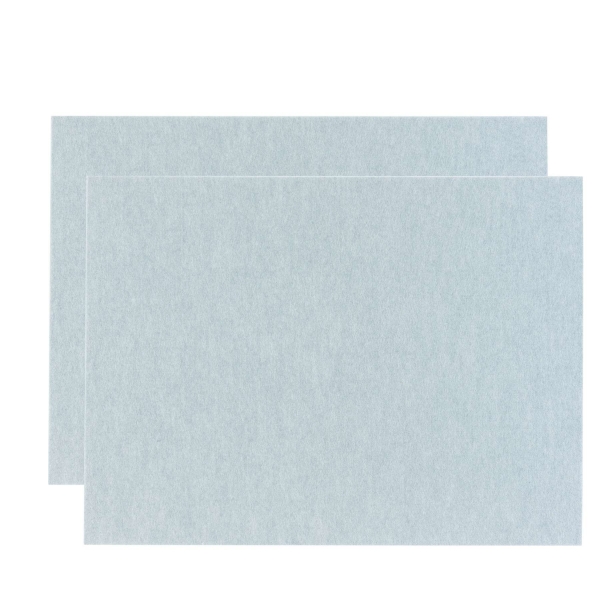Set (2 pieces) of rectangular placemats - silver grey