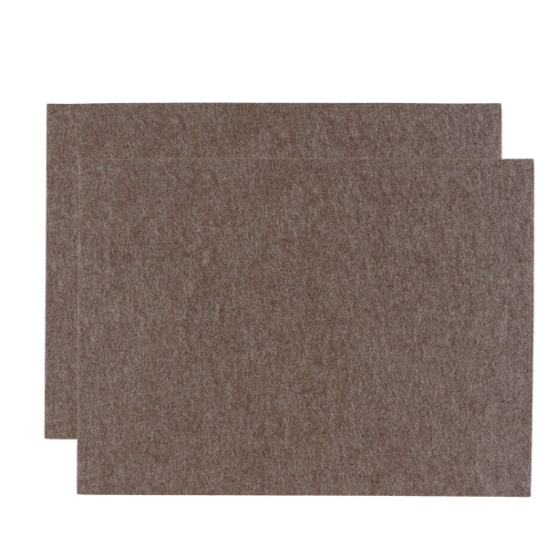 Set (2 pieces) of rectangular placemats - chocolate