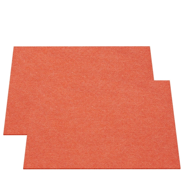 Set (2 pieces) of rectangular placemats - orange