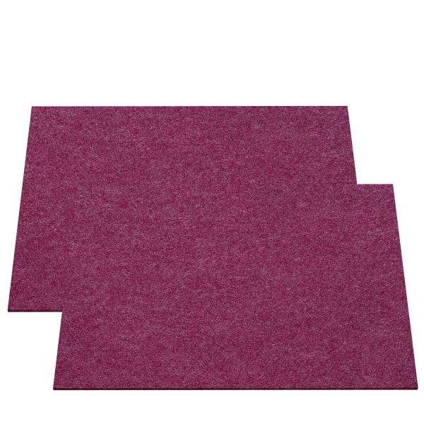 Set (2 pieces) of rectangular placemats - berry