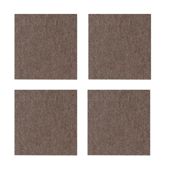 Violan® - Set of square coasters - chocolate