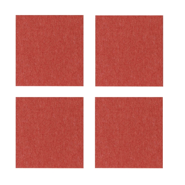 Violan® - Set of square coasters - cherry red