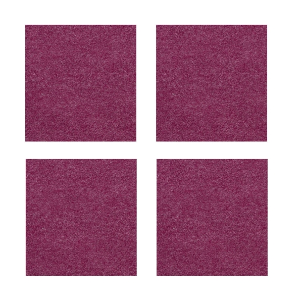 Violan® - Set of square coasters - berry