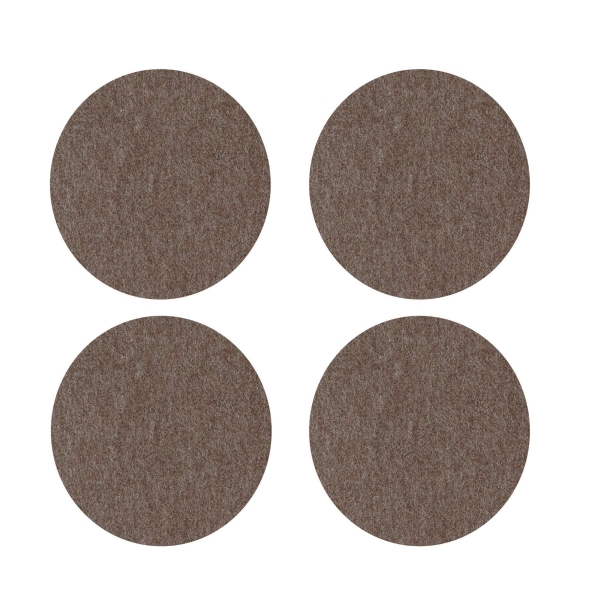 Violan® - Set of round coasters - chocolate