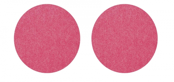 Set (2 pieces) of round placemats - pink