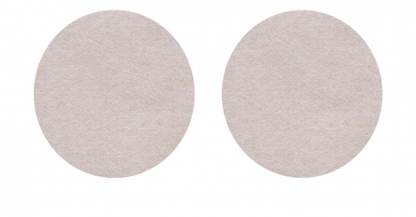 Set (2 pieces) of round placemats - pebble