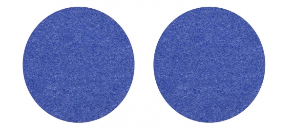 Set (2 pieces) of round placemats - dark blue