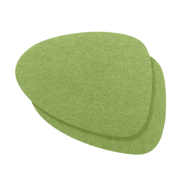 Set (2 pieces) of placemats "Wave" - lime