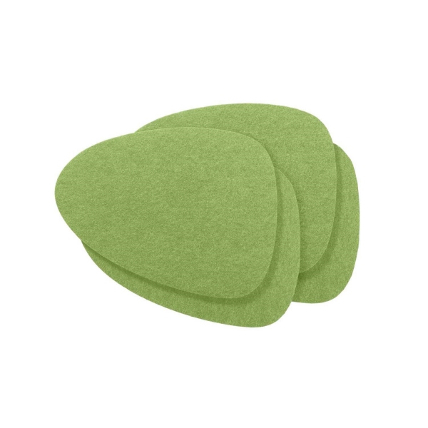 Violan® - Set of coasters "wave"- lime