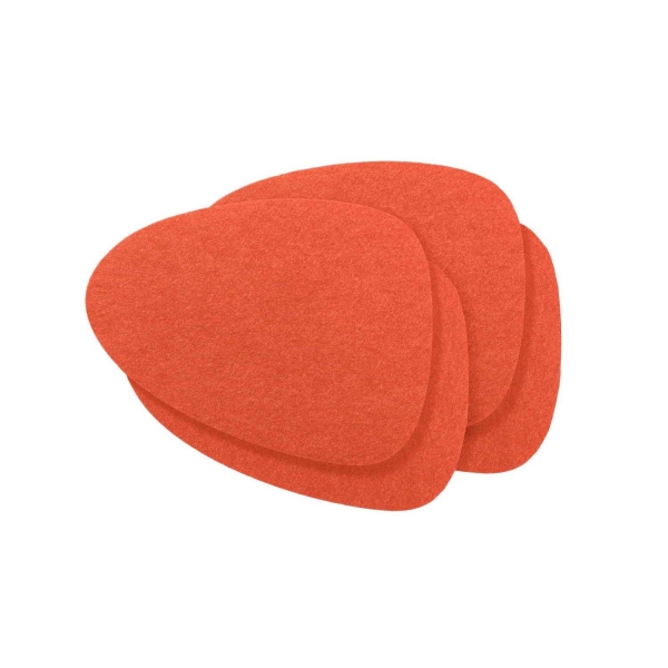 Violan® - Set of coasters "wave"- orange