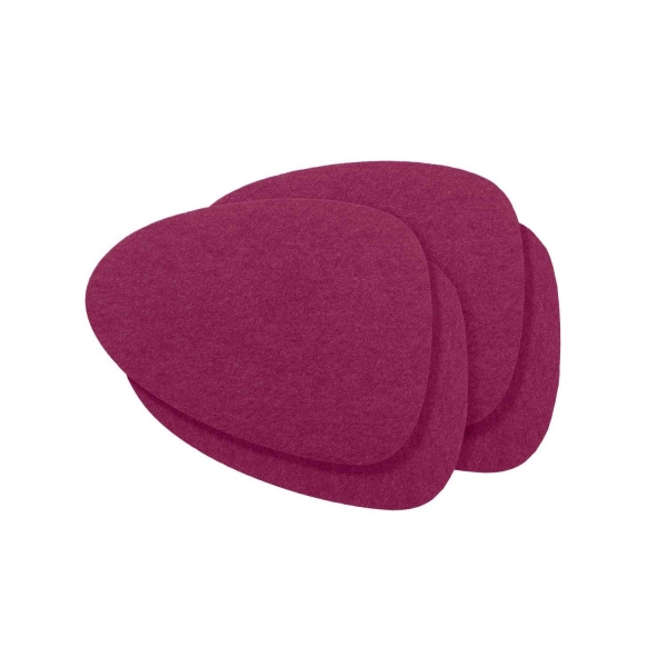 Violan® - Set of coasters "wave"- berry