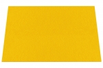 Wool felt place mat rectangular - sunny yellow