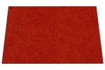 Wool felt place mat rectangular - papaya
