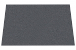 Wool felt place mat rectangular - stone grey