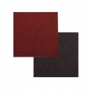 Wool felt square coasters - dark red / graphite red