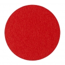 Wool felt round coasters - blood orange