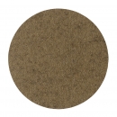 Wool felt place mat circle - muddy
