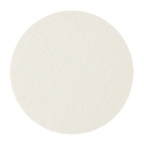 Wool felt place mat circle - wool white
